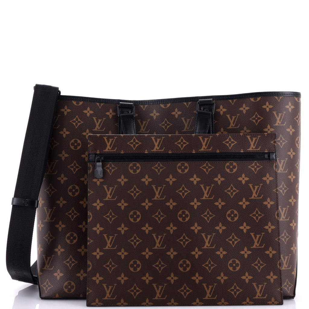 Louis Vuitton Weekend Tote Macassar Monogram Canvas GM