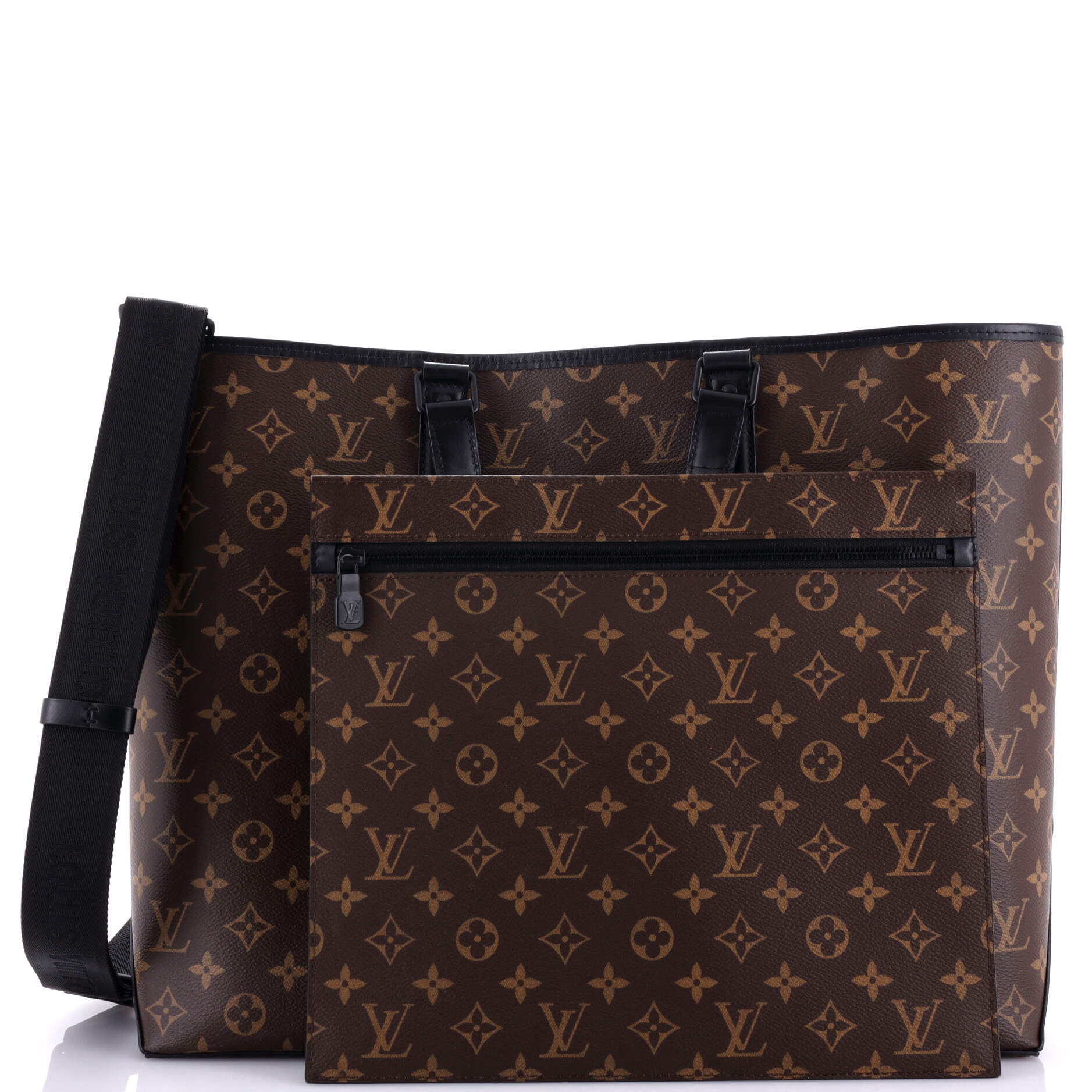 Louis Vuitton Weekend Tote Macassar Monogram Canvas GM