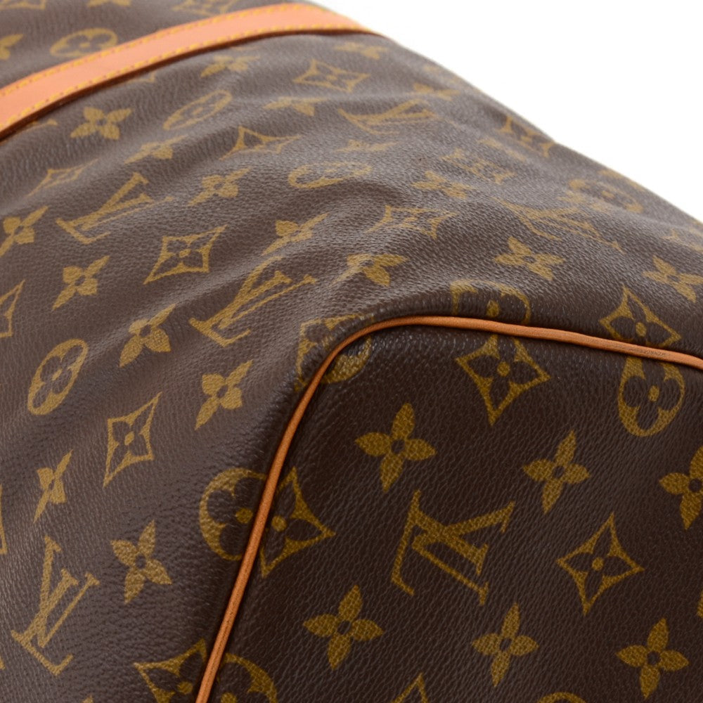 Louis Vuitto Keepall 55 Bandouliere Monogram Canvas Travel Bag with Strap