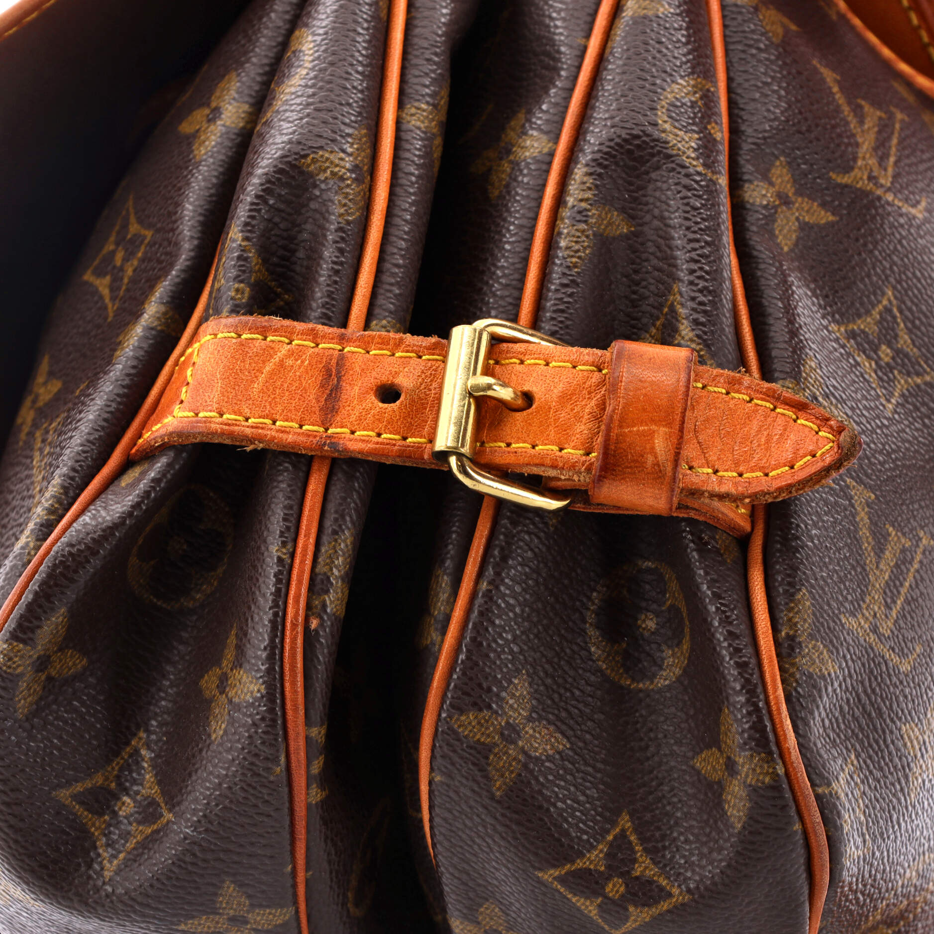 Louis Vuitton Saumur Handbag Monogram Canvas 30