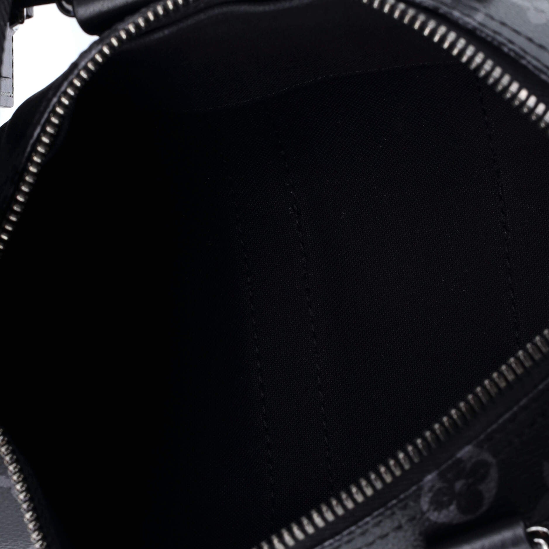 Louis Vuitton Keepall Bandouliere Bag Reverse Monogram Eclipse Canvas 25