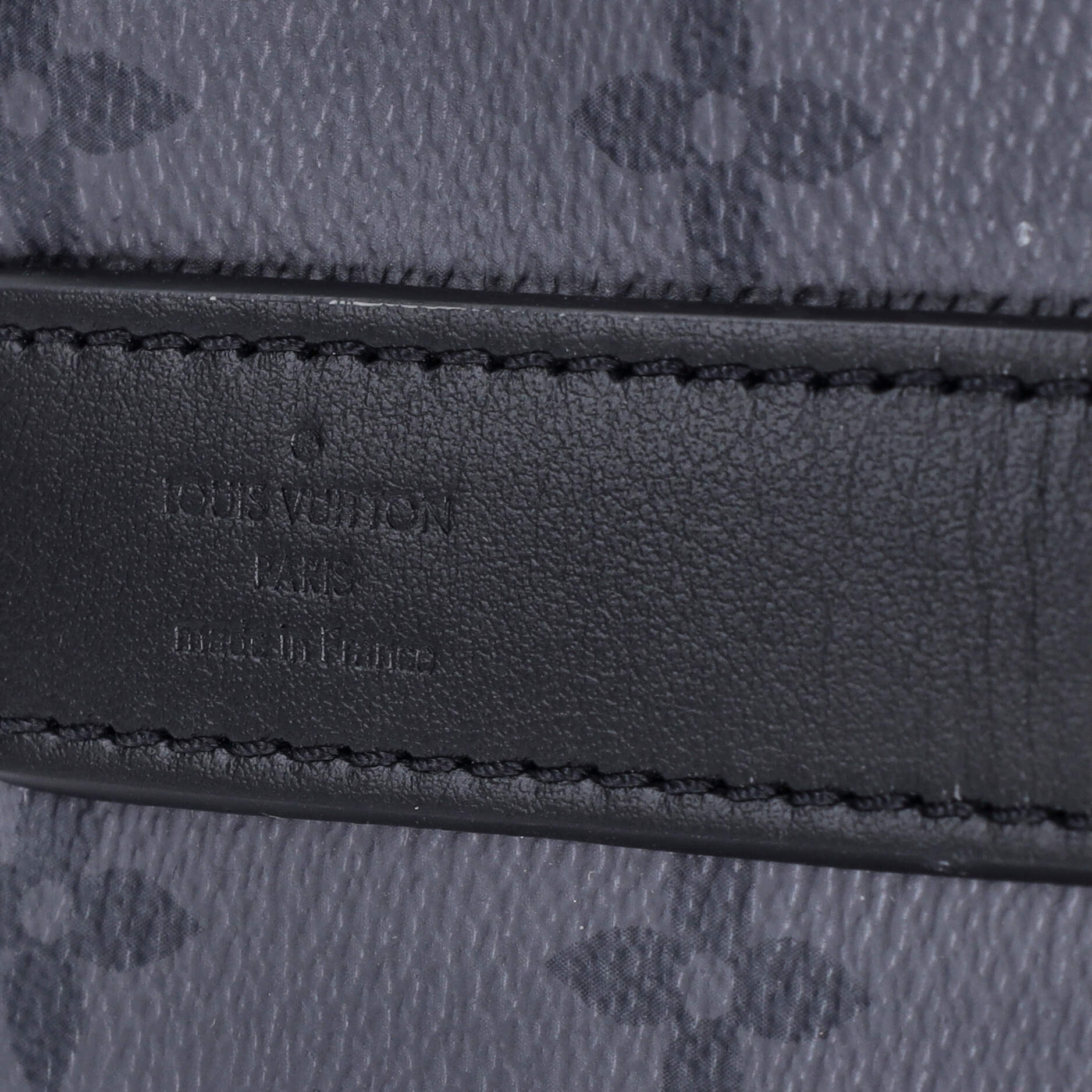 Louis Vuitton Keepall Bandouliere Bag Reverse Monogram Eclipse Canvas 25