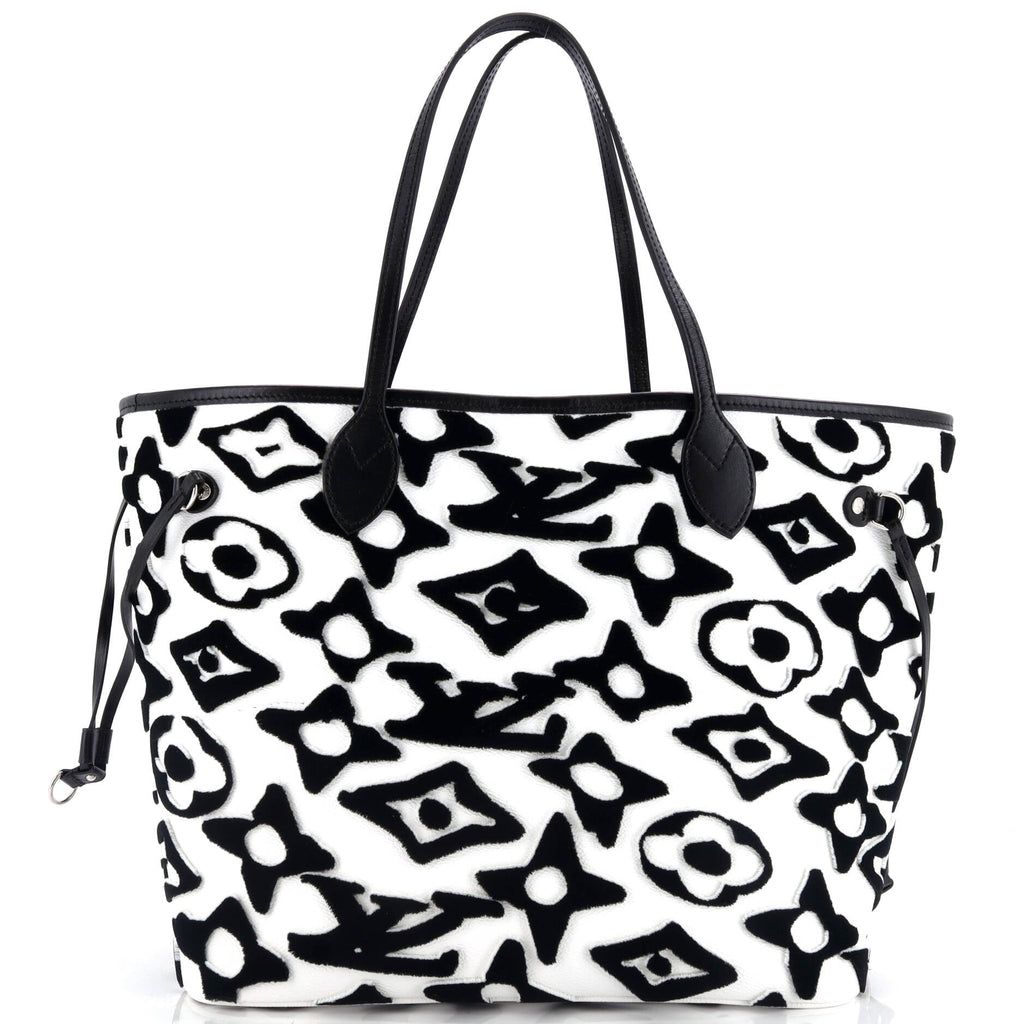 Louis Vuitton Neverfull NM Tote Limited Edition Urs Fischer Tufted Monogram Canvas MM