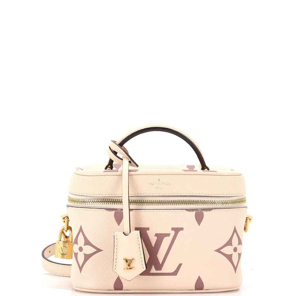 Louis Vuitton Vanity Handbag Bicolor Monogram Empreinte Giant PM