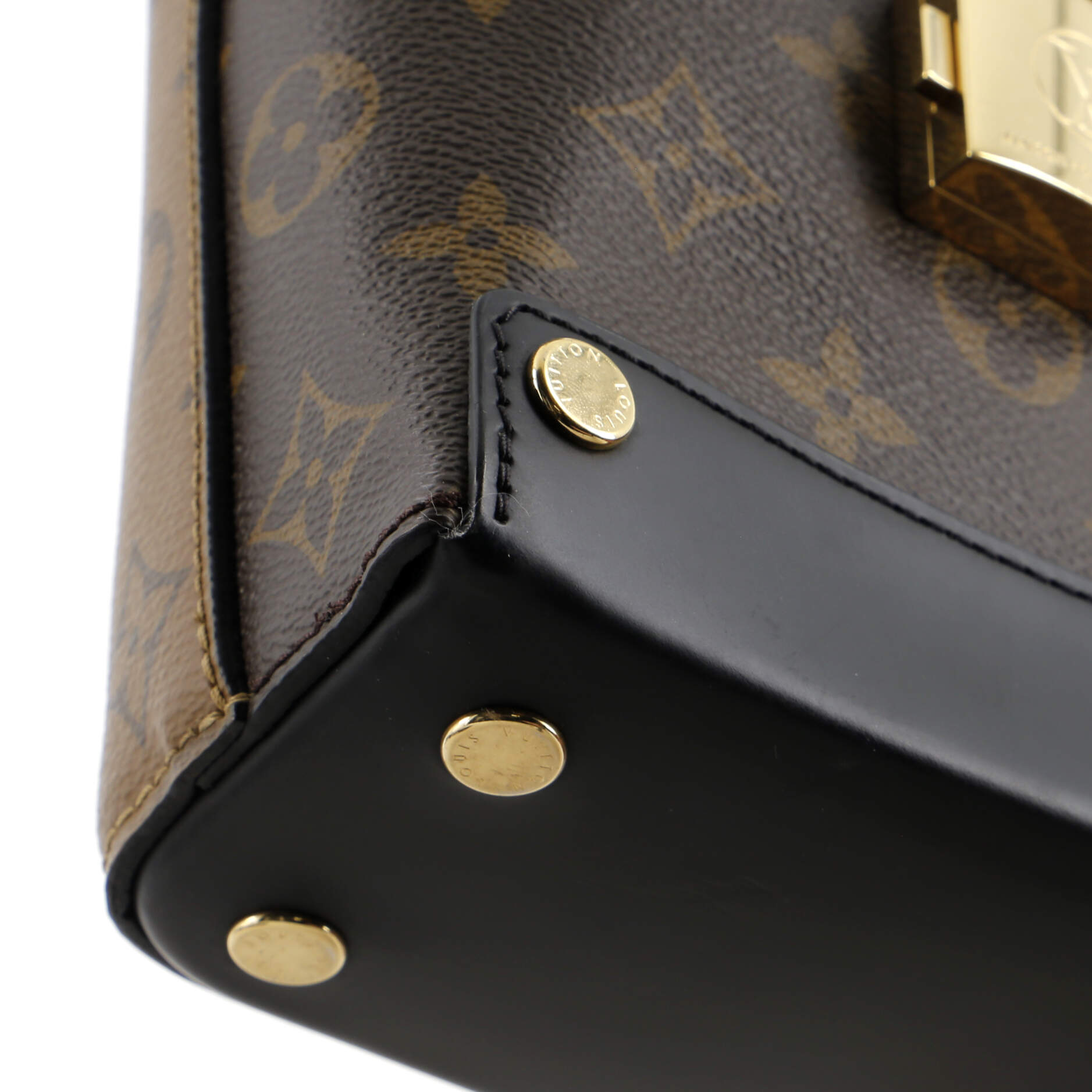 Louis Vuitton Bento Box Handbag Reverse Monogram Canvas