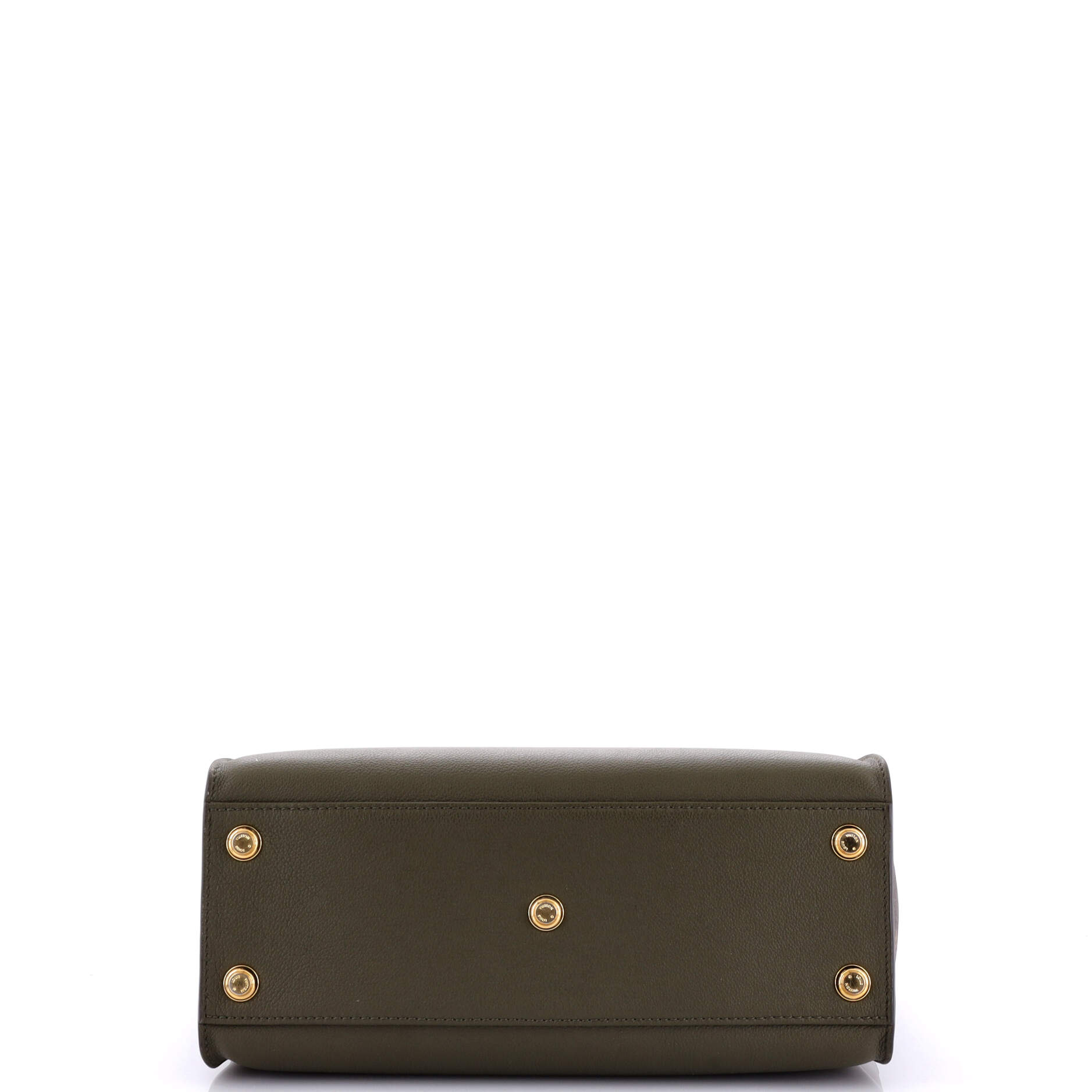 Louis Vuitton On My Side Tote Leather with Monogram Canvas MM