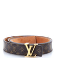 Louis Vuitton LV Initiales Belt Monogram Canvas Thin 90