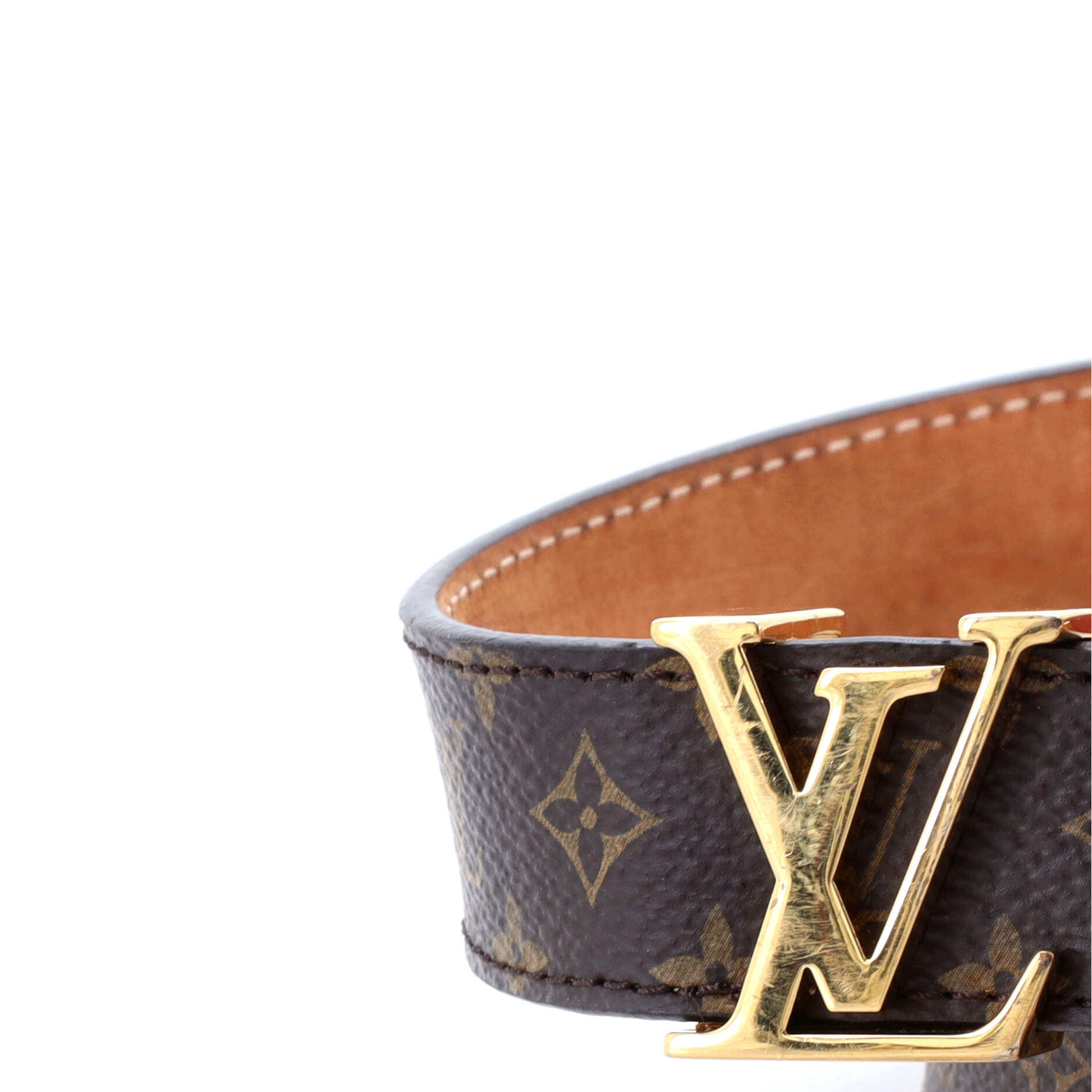 Louis Vuitton LV Initiales Belt Monogram Canvas Thin 90
