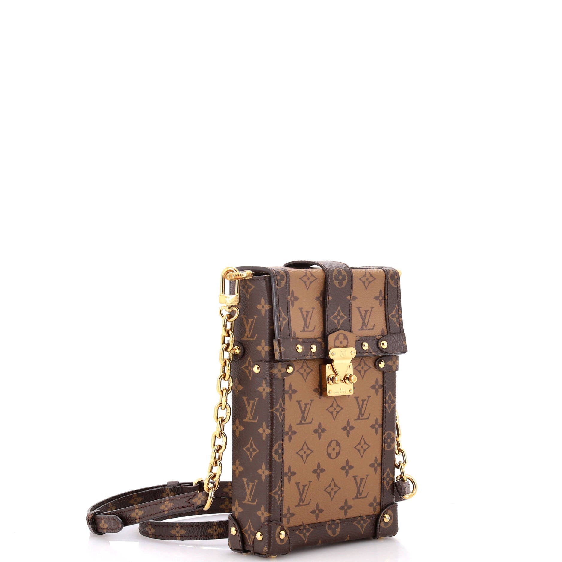 Louis Vuitton Vertical Trunk Pochette Reverse Monogram Canvas