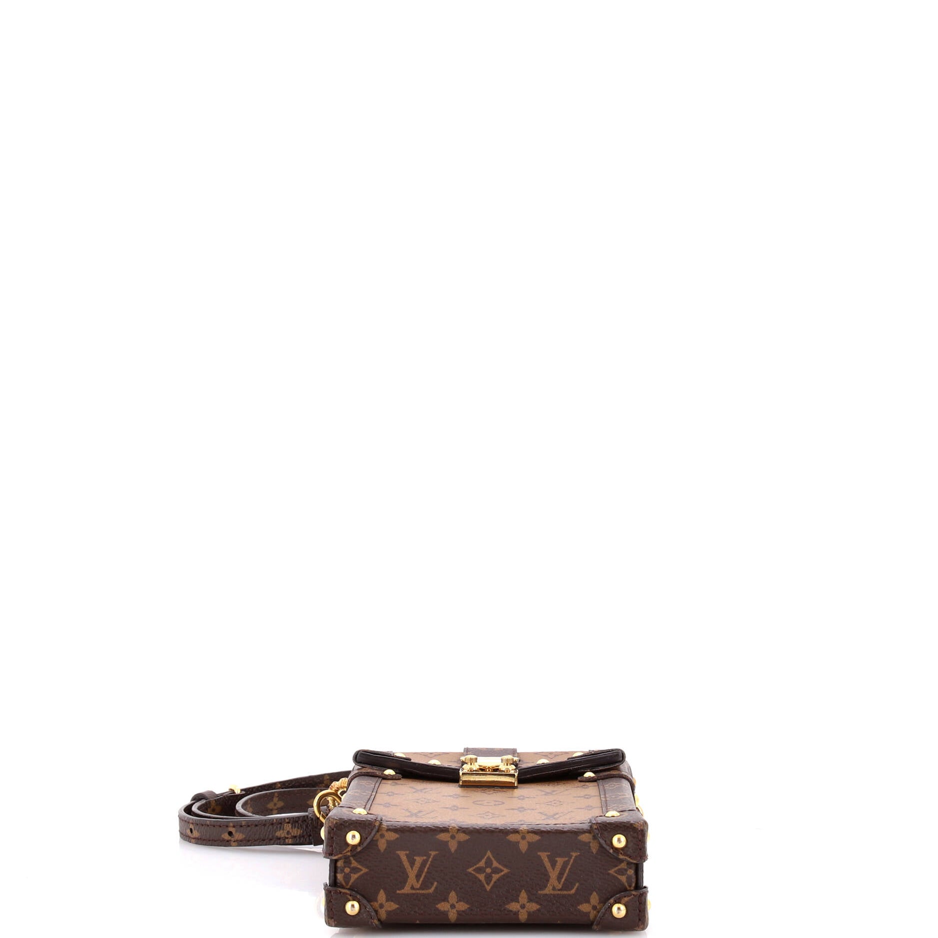 Louis Vuitton Vertical Trunk Pochette Reverse Monogram Canvas