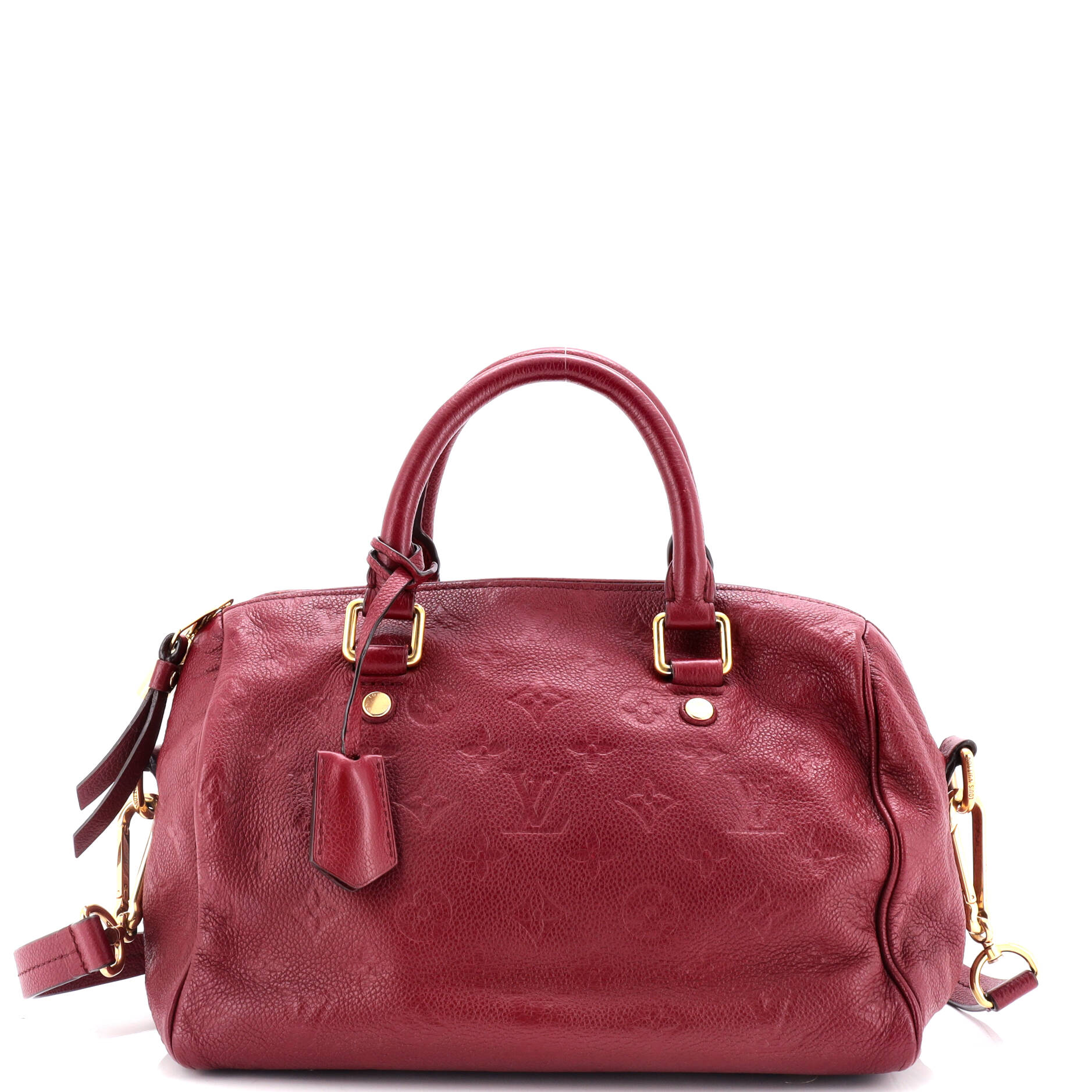 Louis Vuitton Speedy Bandouliere Bag Monogram Empreinte Leather 25