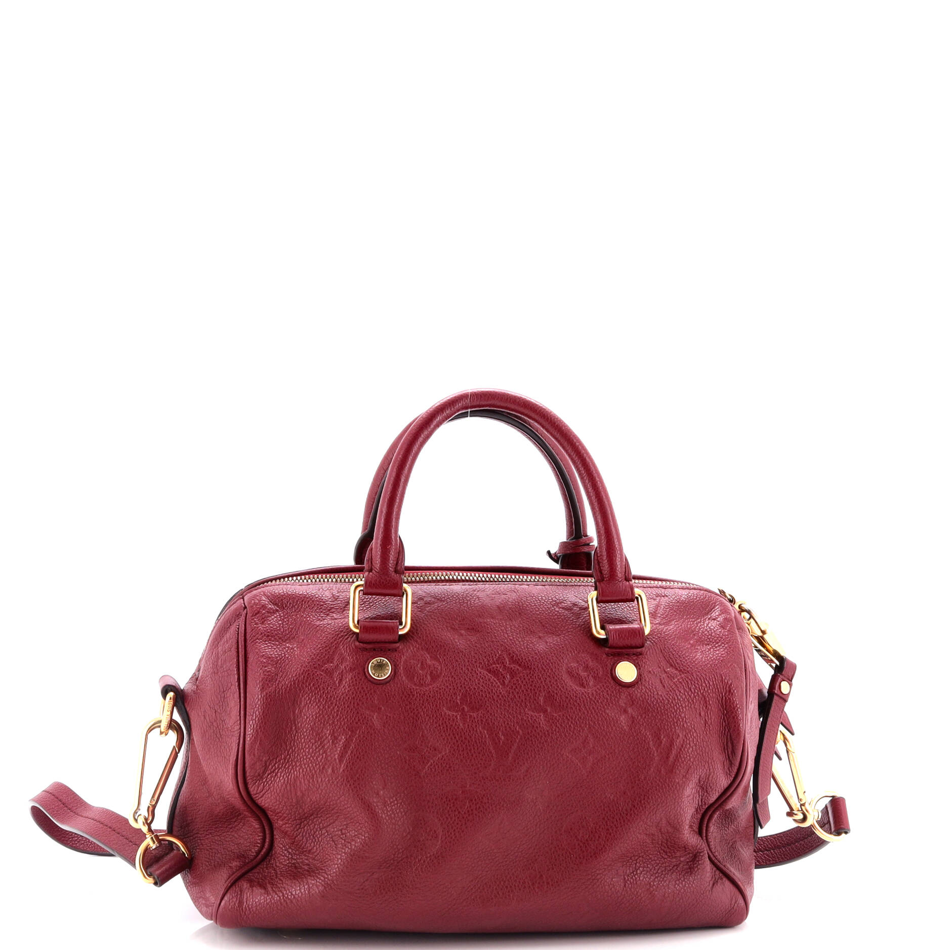 Louis Vuitton Speedy Bandouliere Bag Monogram Empreinte Leather 25