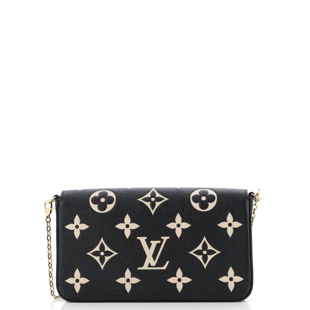 Louis Vuitton Felicie Pochette Bicolor Monogram Empreinte Giant