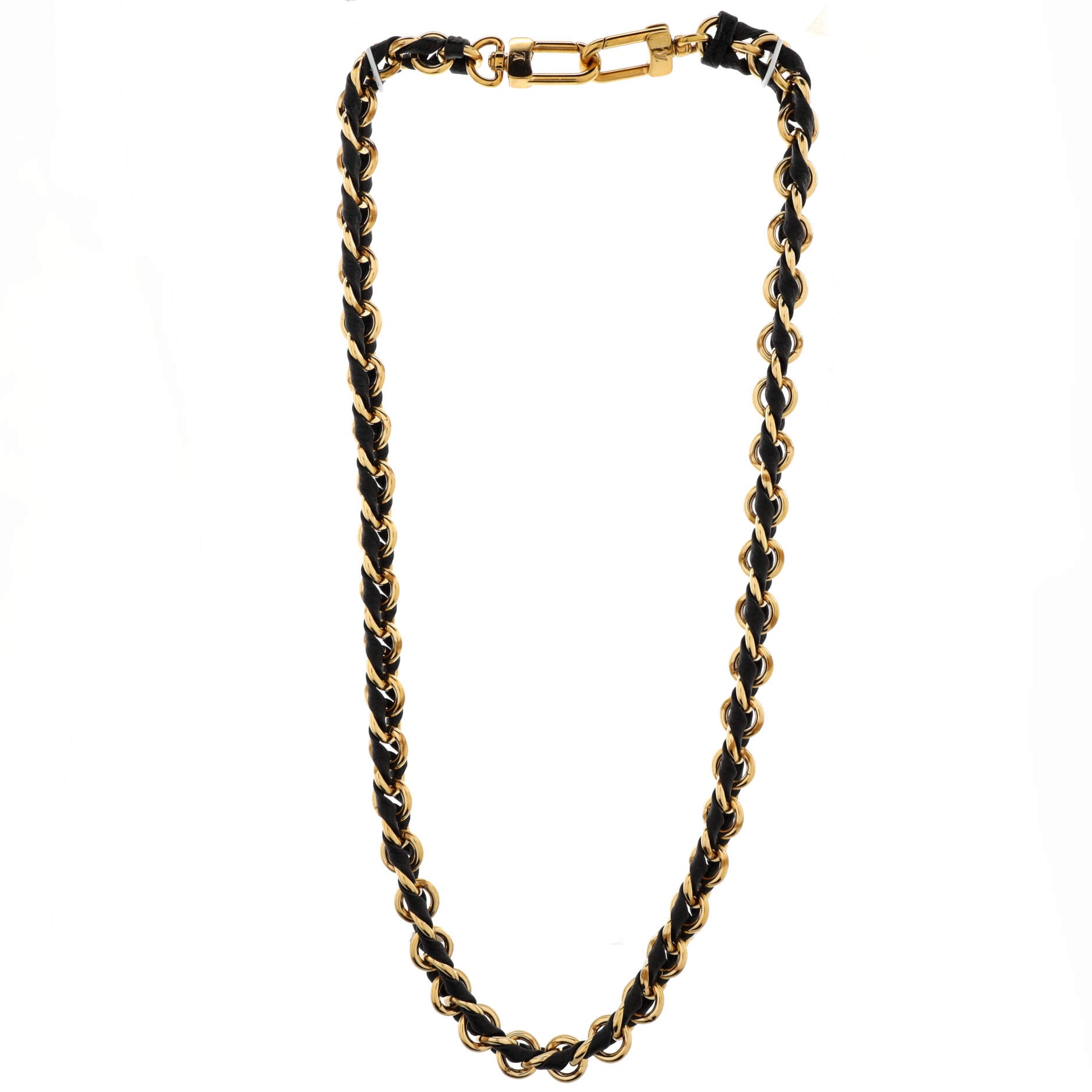 Louis Vuitton Multi Pochette Accessoires Woven Chain Strap Leather and Metal