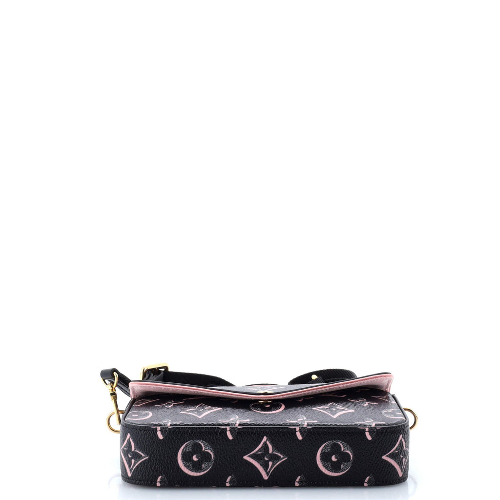 Louis Vuitton Felicie Strap & Go Handbag Fall for You Monogram Canvas