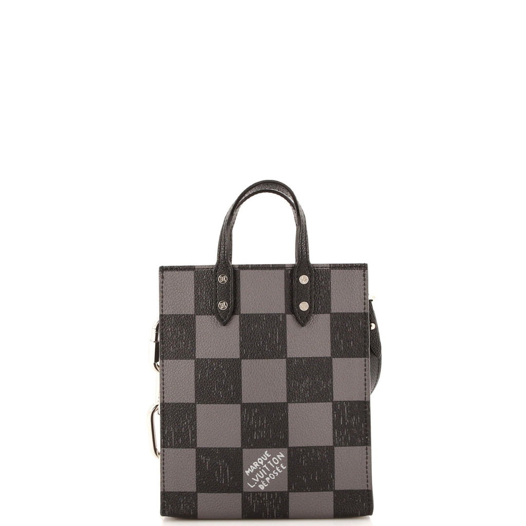 Louis Vuitton Sac Plat Bag Limited Edition Marque Deposee Damier Giant XS