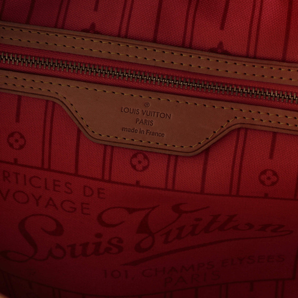 Louis Vuitton Neverfull Tote Limited Edition Monogram Roses MM