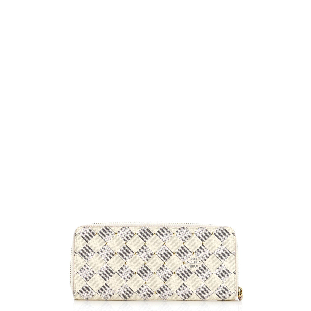 Louis Vuitton Clemence Wallet Studded Damier