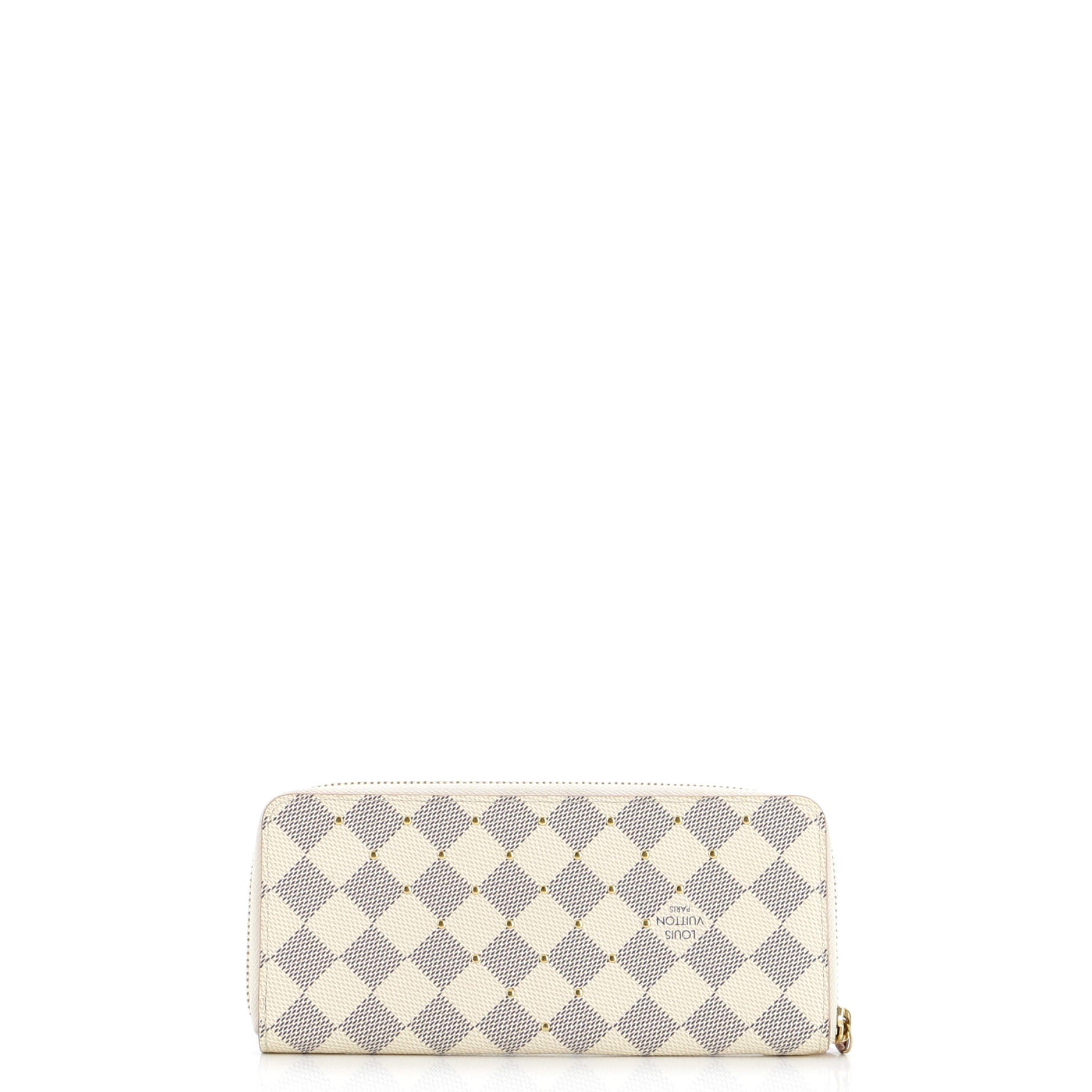 Louis Vuitton Clemence Wallet Studded Damier
