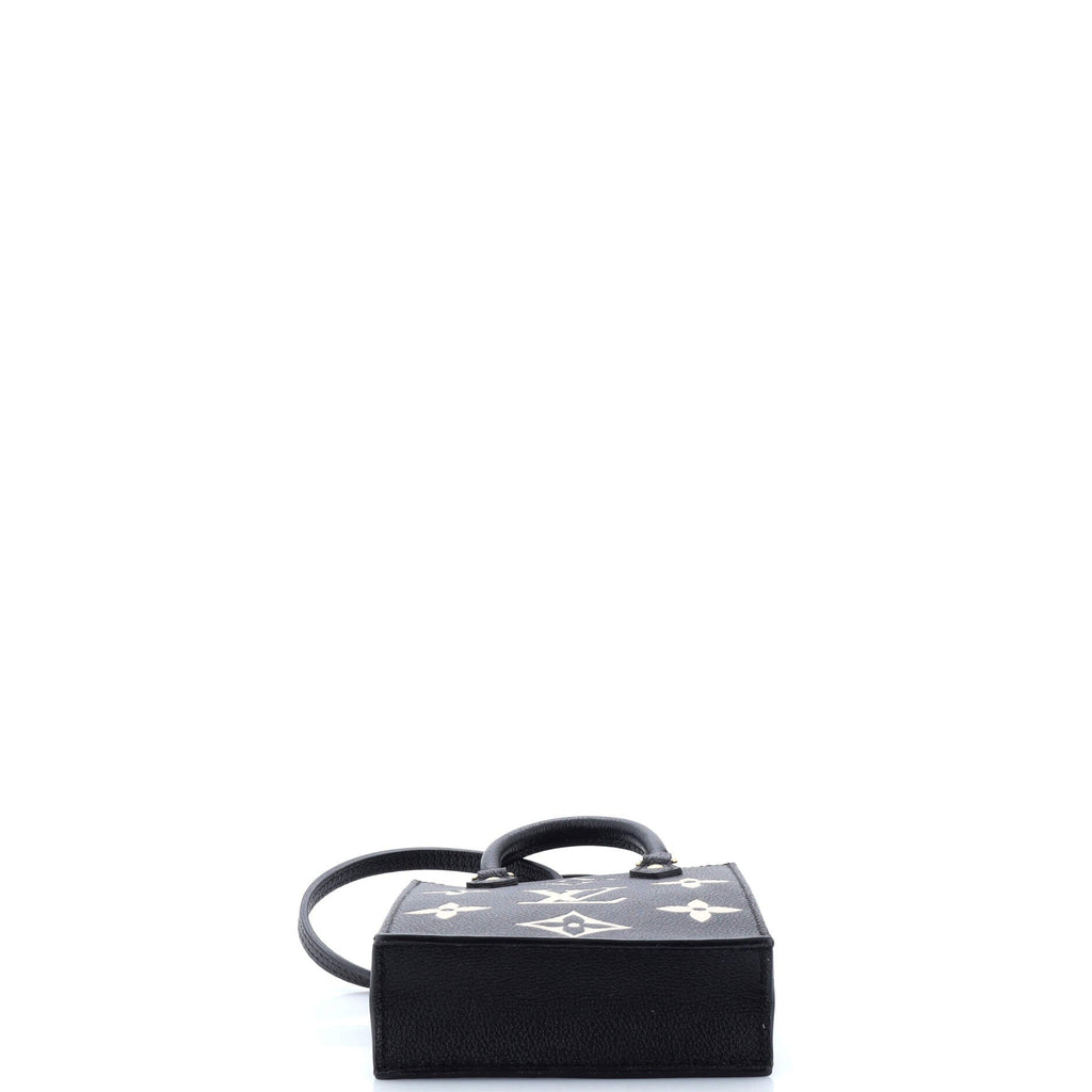 Louis Vuitton Petit Sac Plat Bag Bicolor Monogram Empreinte Giant