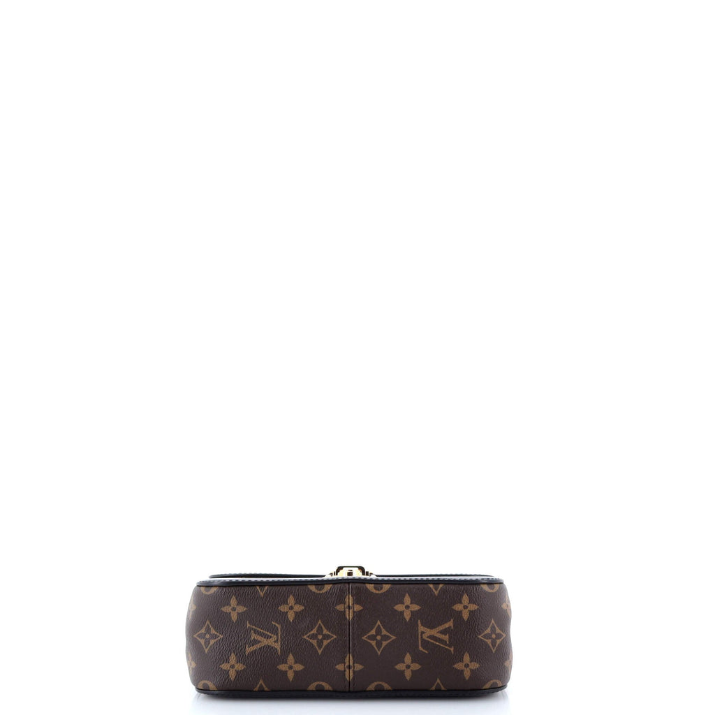 Louis Vuitton Cherrywood Handbag Vernis with Monogram Canvas BB