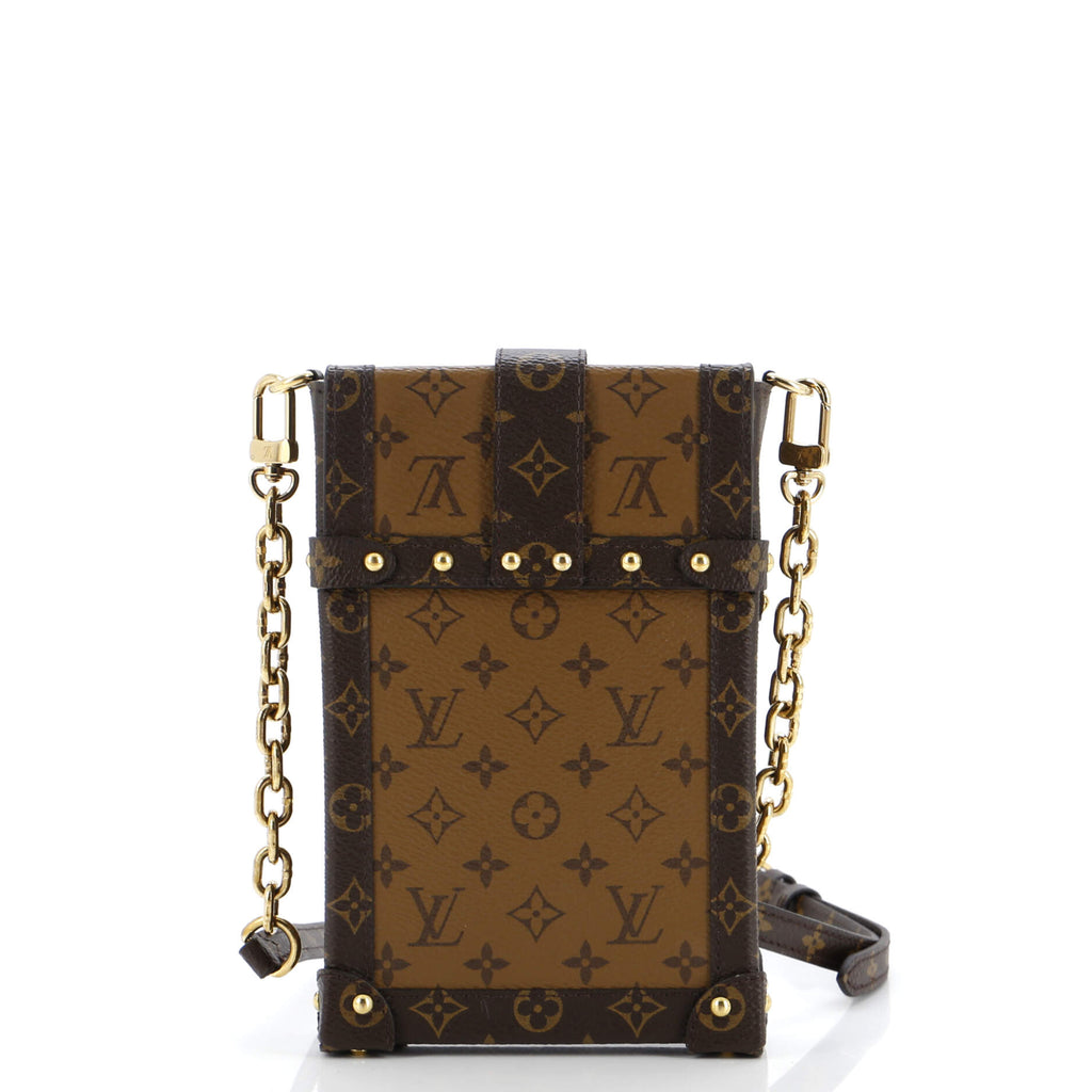 Louis Vuitton Vertical Trunk Pochette Reverse Monogram Canvas