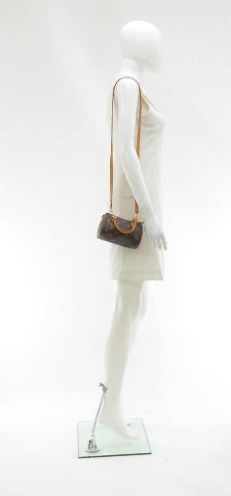 Louis Vuitto Mini Speedy Sac HL Monogram Canvas Handbag with Strap