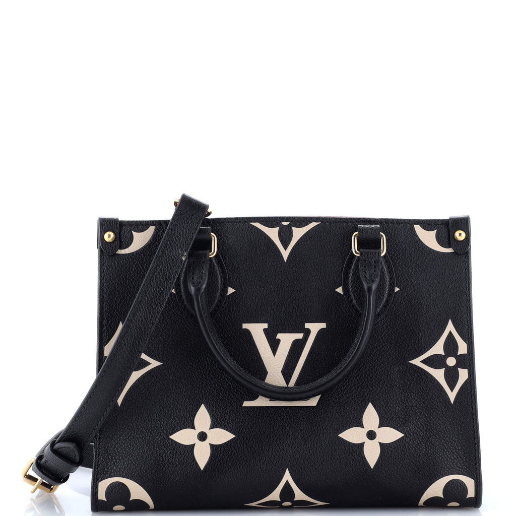 Louis Vuitton OnTheGo Tote Bicolor Monogram Empreinte Giant PM