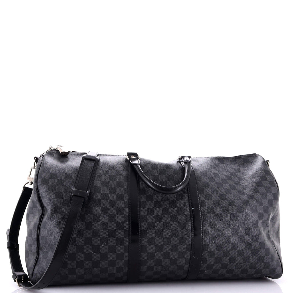 Louis Vuitton Keepall Bandouliere Bag Damier Graphite 55