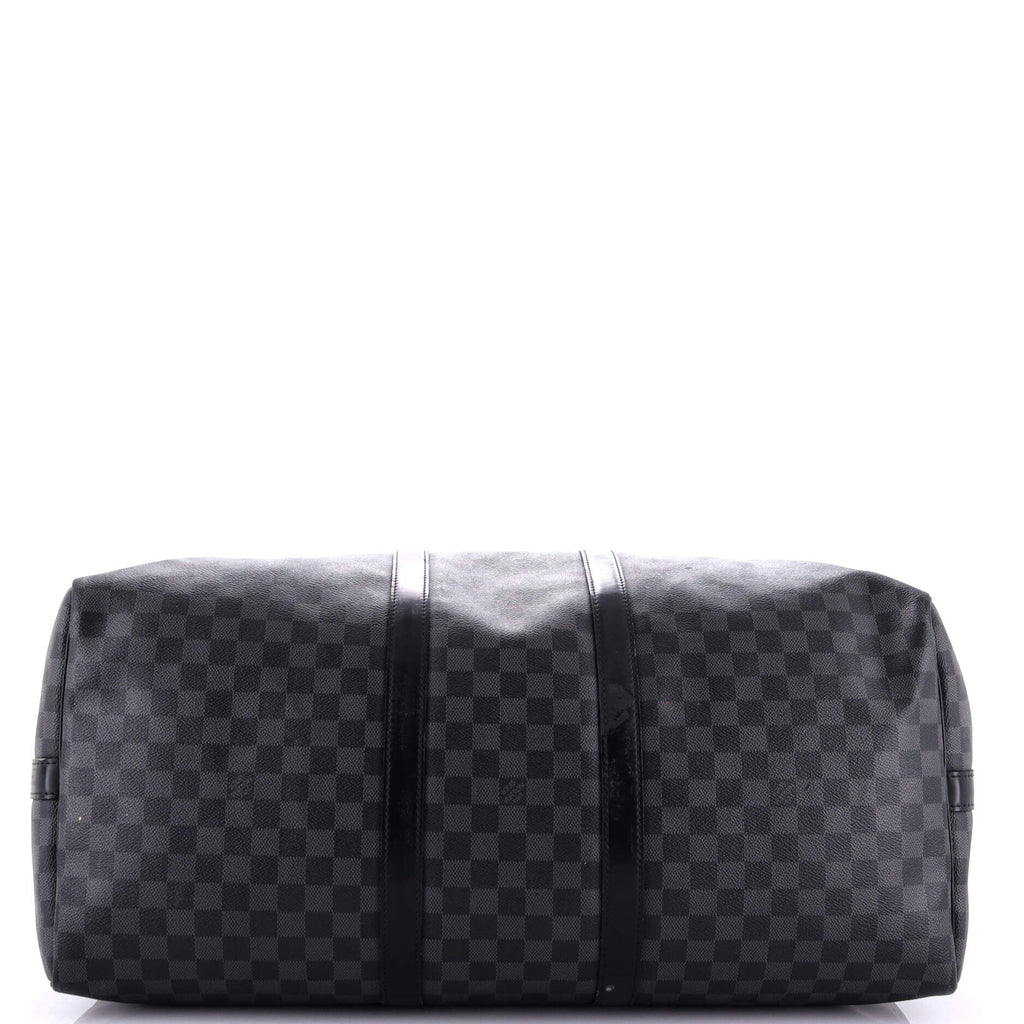 Louis Vuitton Keepall Bandouliere Bag Damier Graphite 55