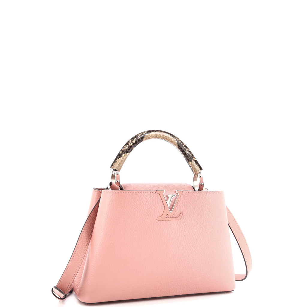 Louis Vuitton Capucines Bag Leather with Python BB