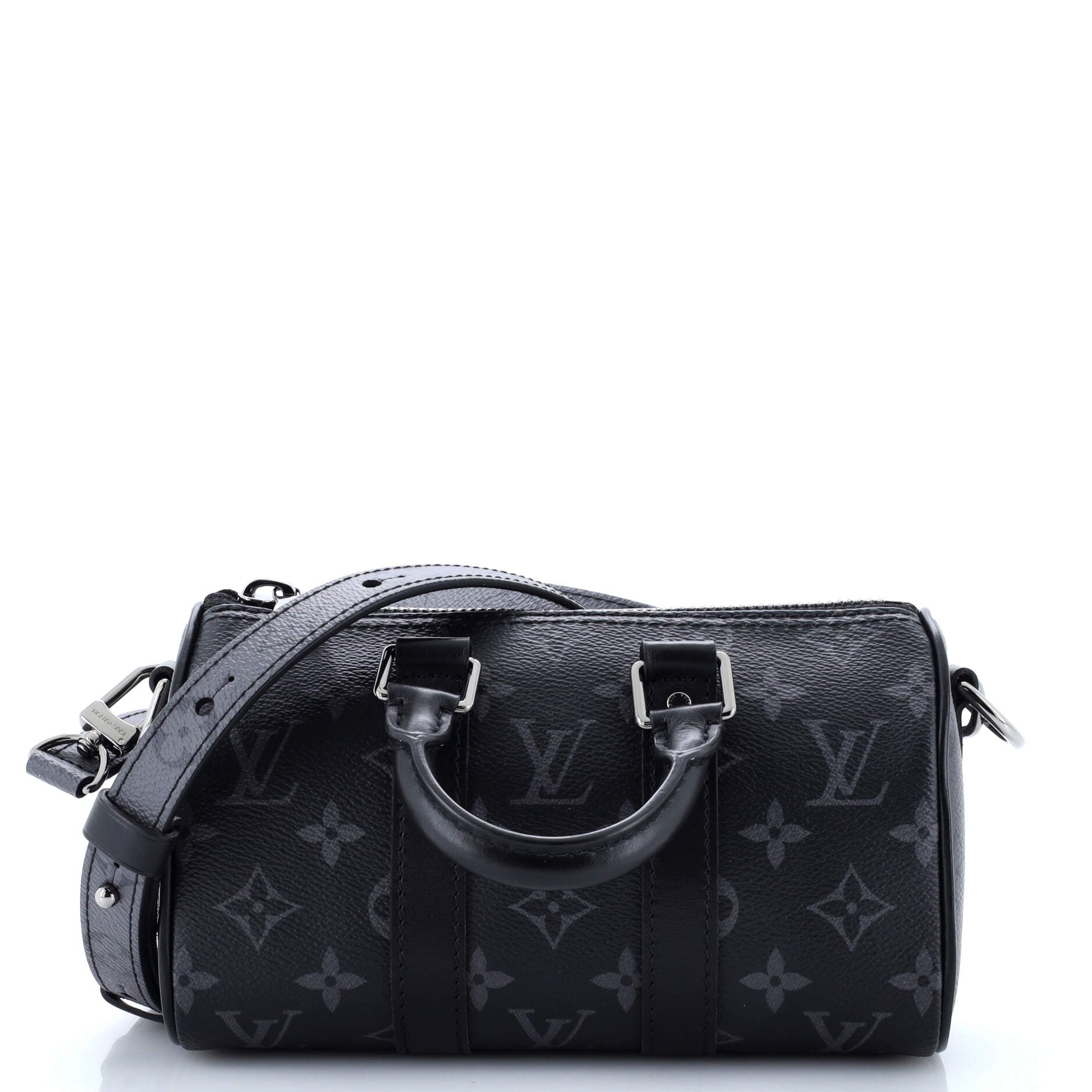 Louis Vuitton Keepall Bandouliere Bag Reverse Monogram Eclipse Canvas XS