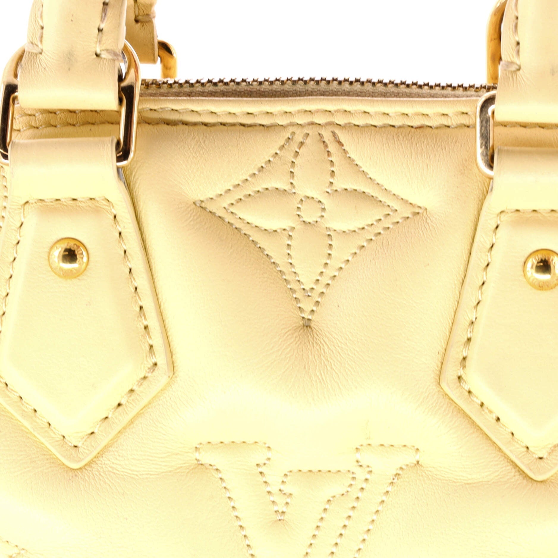 Louis Vuitton Alma Handbag Bubblegram Leather BB