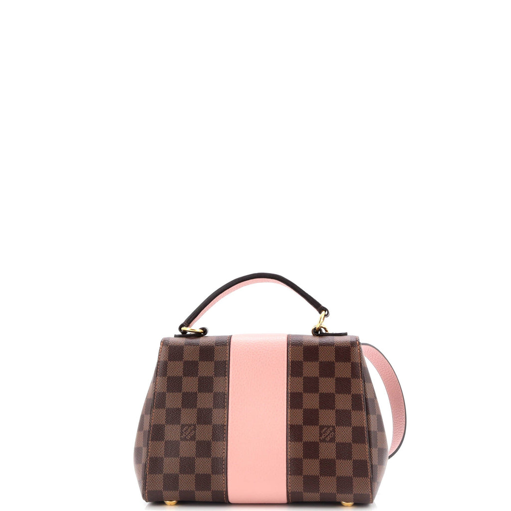 Louis Vuitton Bond Street Handbag Damier with Leather MM