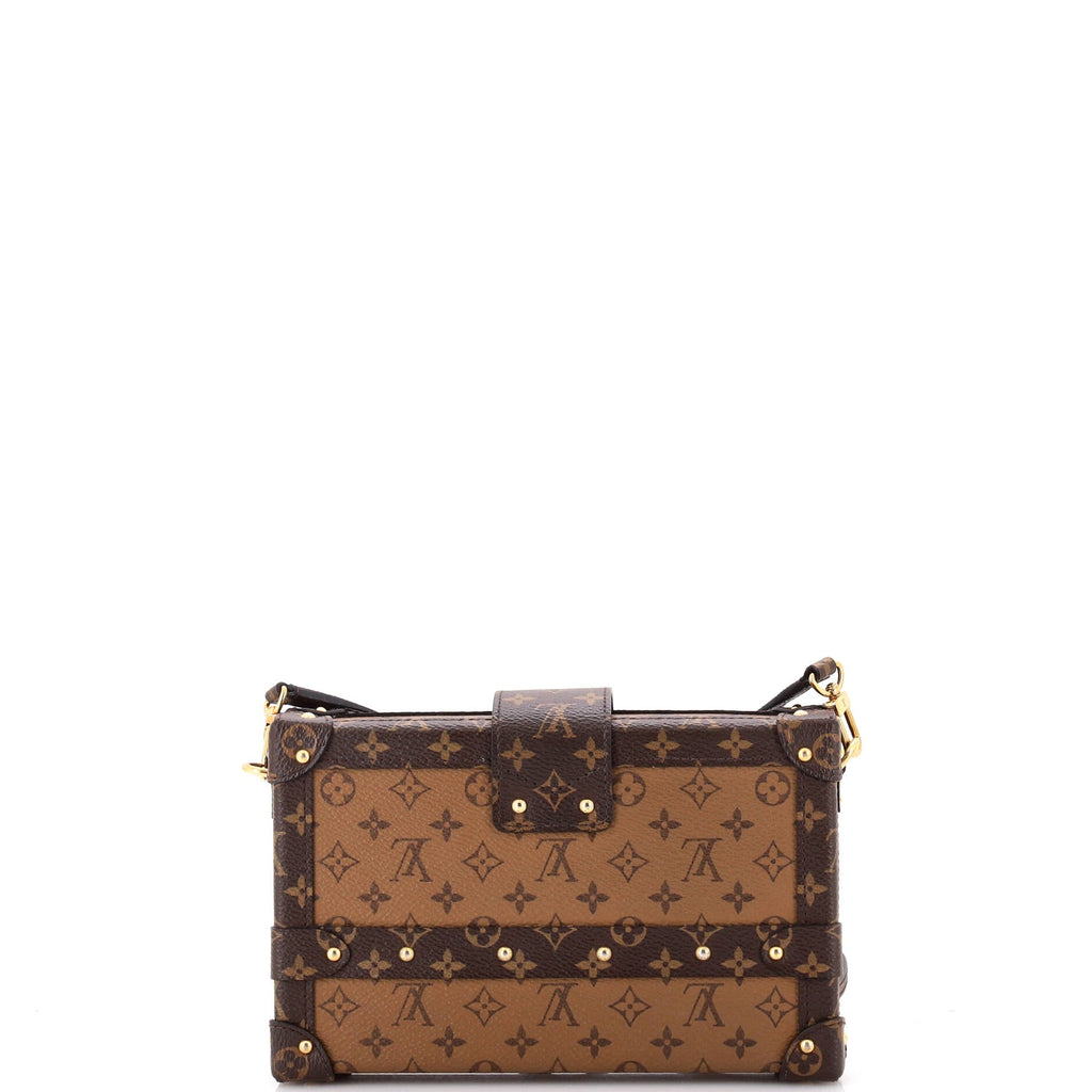 Louis Vuitton Petite Malle Handbag Reverse Monogram Canvas