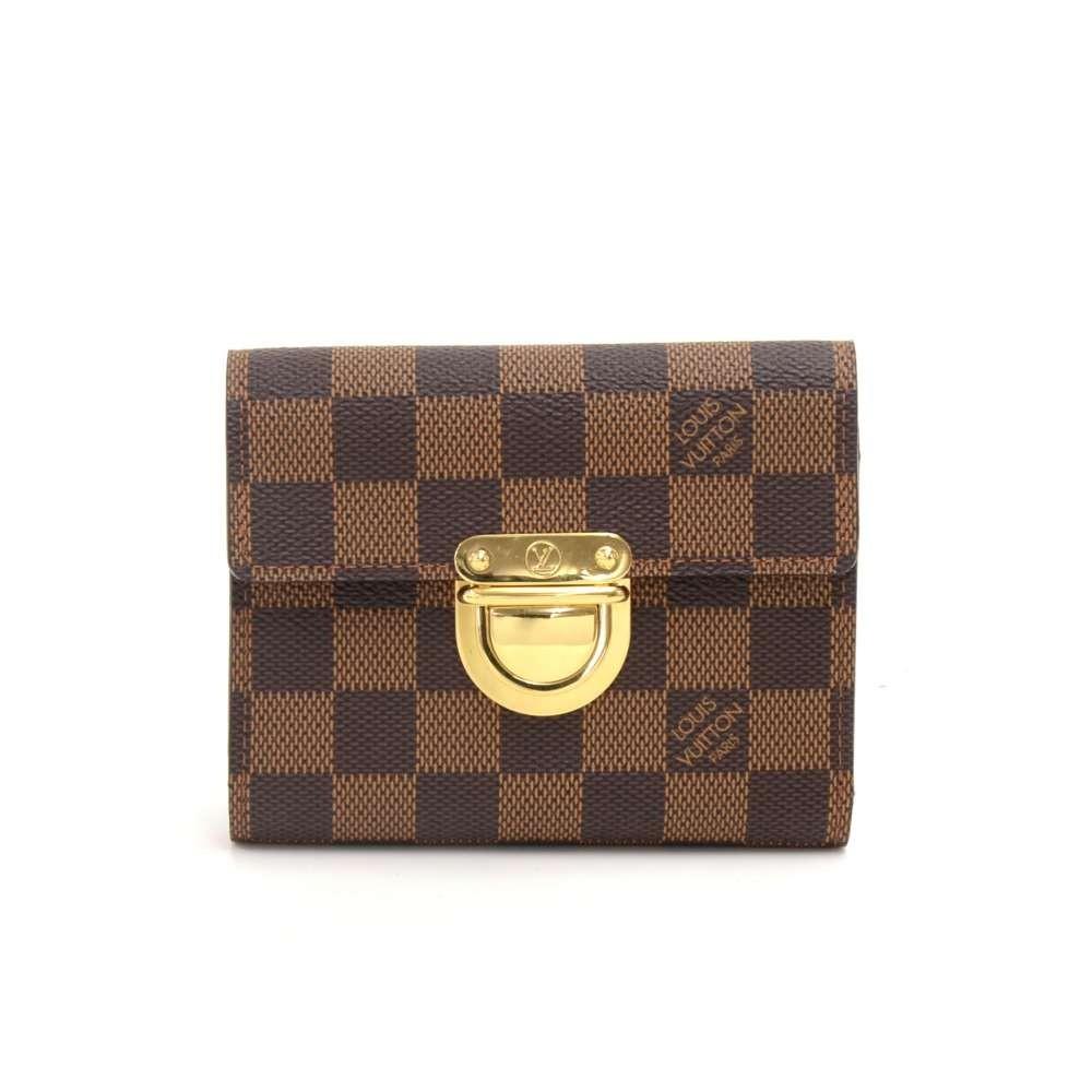 Louis Vuitto Portefeuille Koala Damier EbÃ¨ne Canvas Trifold Wallet