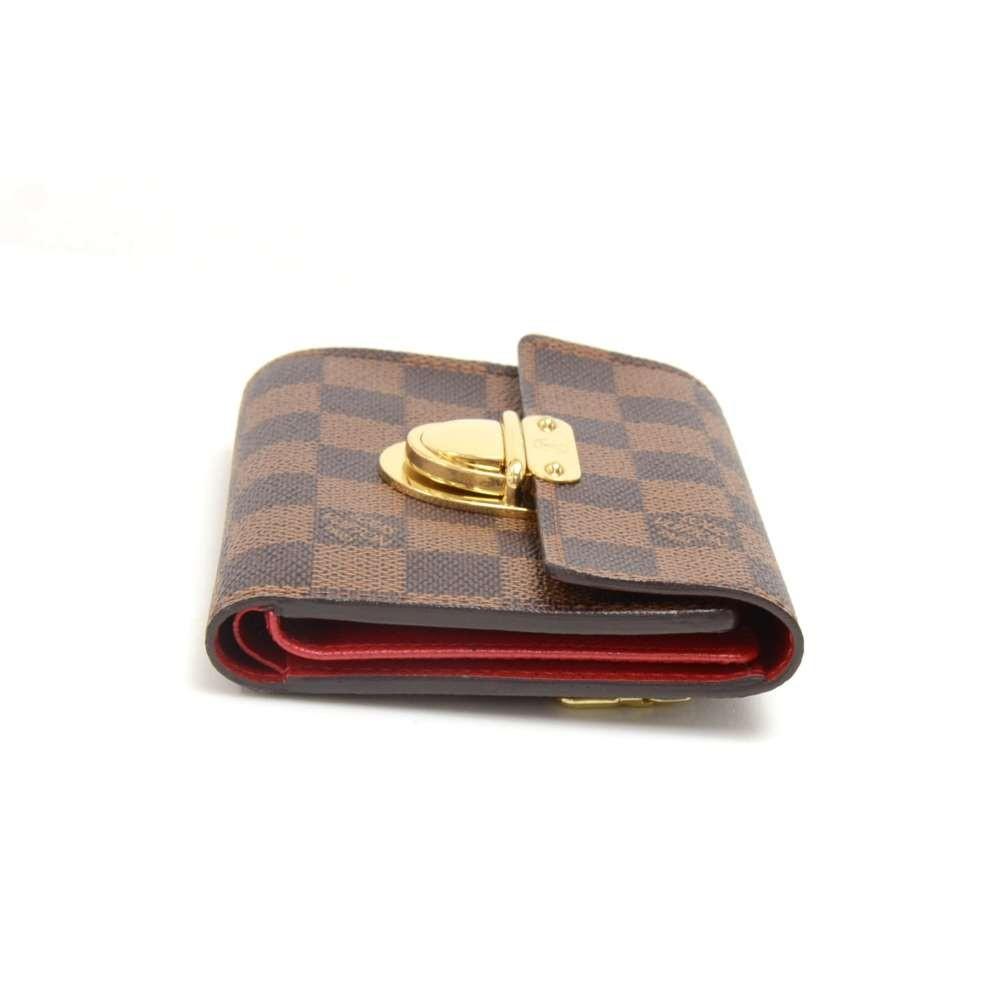 Louis Vuitto Portefeuille Koala Damier EbÃ¨ne Canvas Trifold Wallet