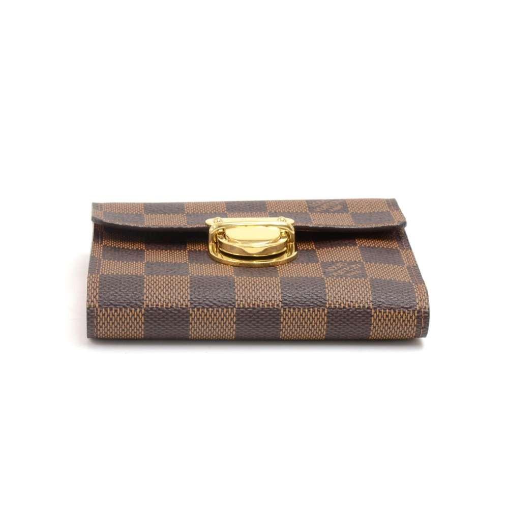 Louis Vuitto Portefeuille Koala Damier EbÃ¨ne Canvas Trifold Wallet