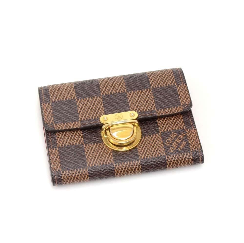 Louis Vuitto Porte-Monnaie Koala Damier EbÃ¨ne Canvas Wallet