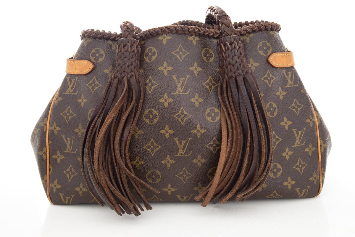 Louis Vuitton Brown Canvas Monogram Revamped Fringe Handbag