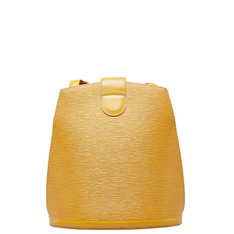 Louis Vuitton Epi Clooney Handbag M52259 Tasili Yellow Leather  Louis Vuitton