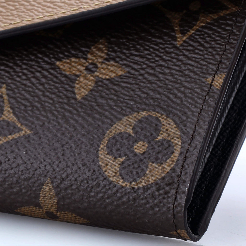 Louis Vuitton Sarah Wallet NM Reverse Monogram Giant and Monogram Canvas