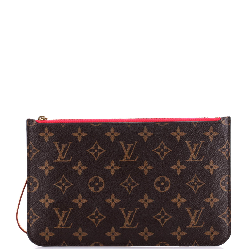 Louis Vuitton Neverfull Pochette Monogram Canvas Large