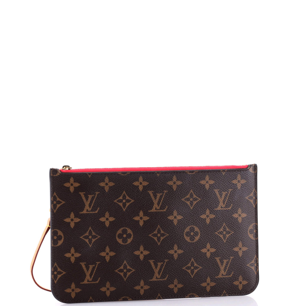 Louis Vuitton Neverfull Pochette Monogram Canvas Large