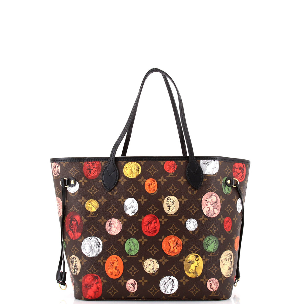 Louis Vuitton Neverfull NM Tote Limited Edition Fornasetti Cameo Monogram Canvas MM