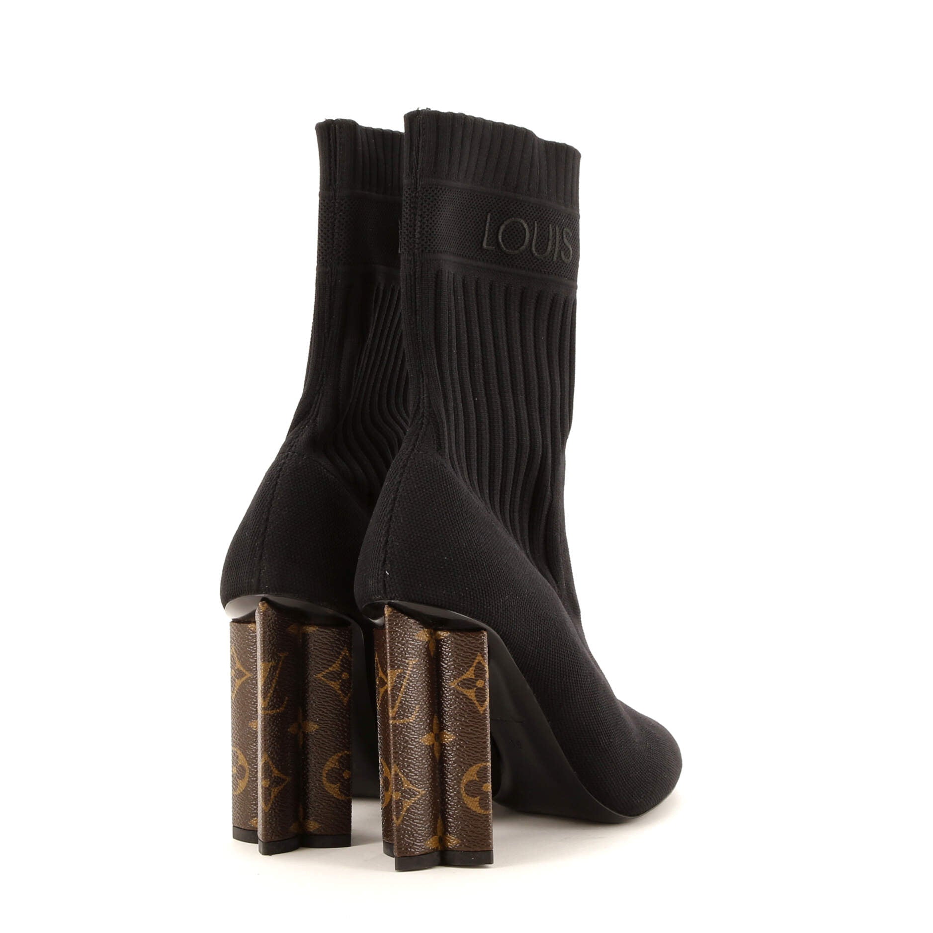 Louis Vuitton Women's Silhouette Ankle Boots Stretch Fabric