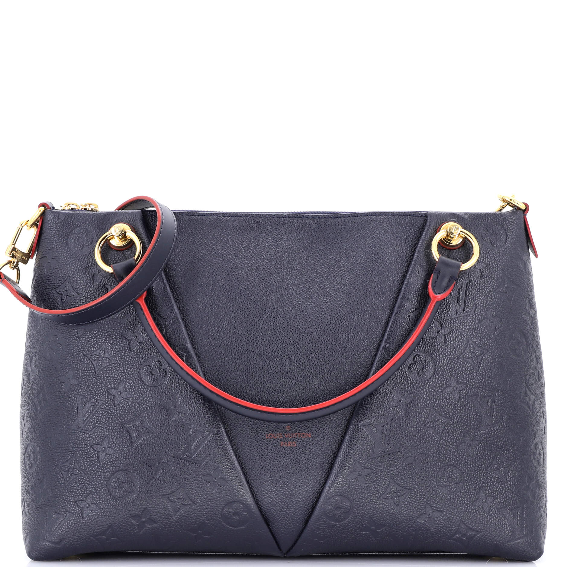 Louis Vuitton V Tote Monogram Empreinte Leather MM