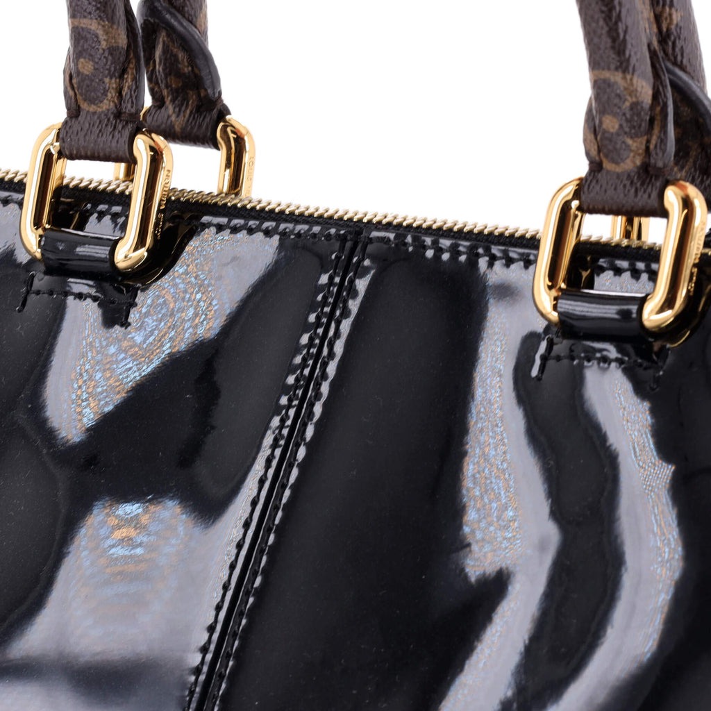 Louis Vuitton Miroir Handbag Vernis with Monogram Canvas