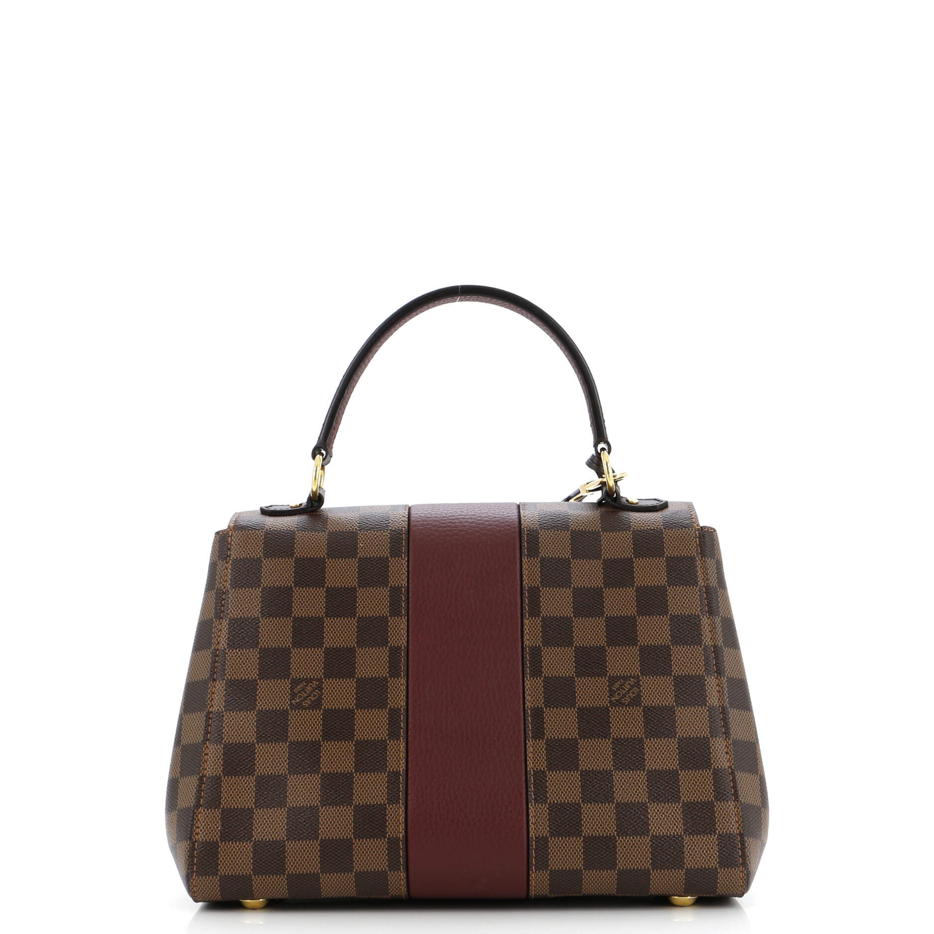 Louis Vuitton Bond Street Handbag Damier with Leather MM