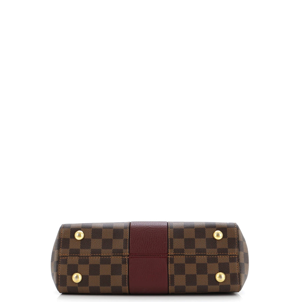 Louis Vuitton Bond Street Handbag Damier with Leather MM